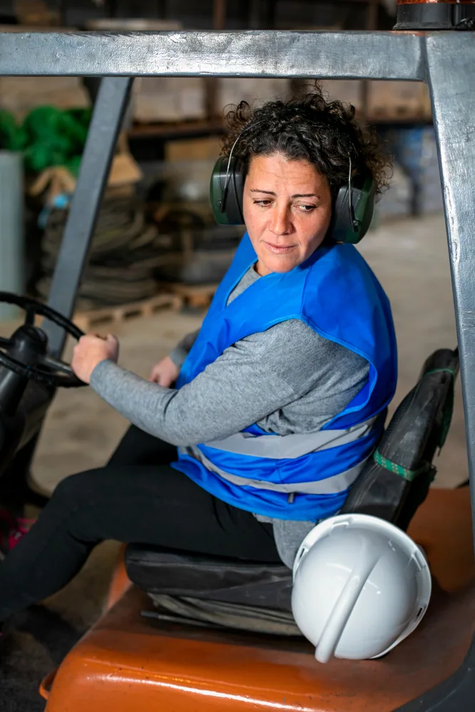 Forklift operator